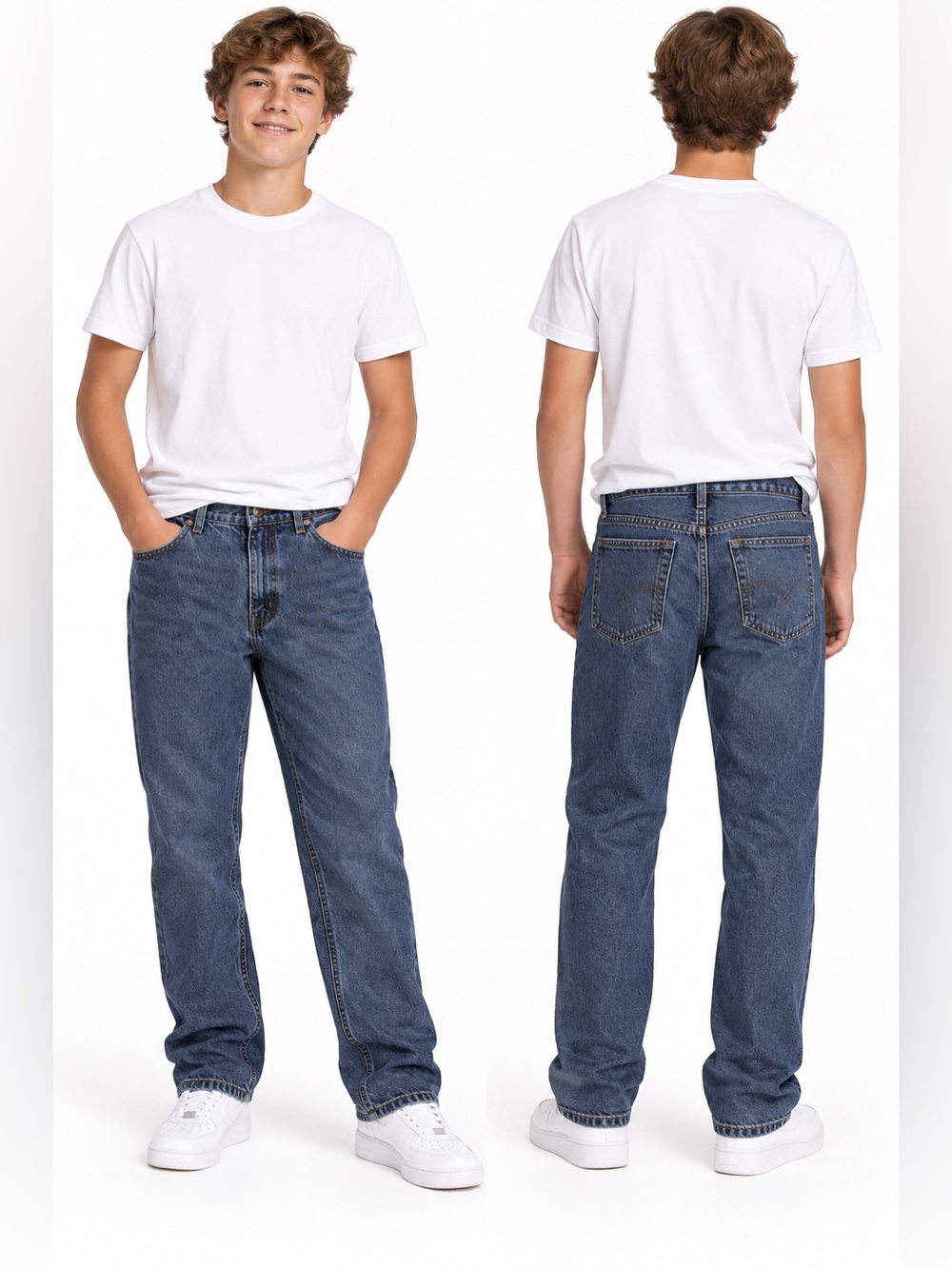 FADED Glory Boys Denim Jeans Size 16R Blue skuJ